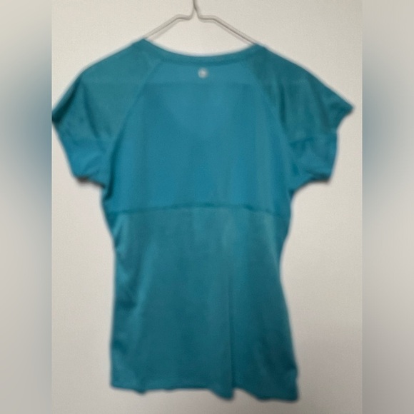 90 DEGREE  BY REFLEX TURQUOISE SHORT SLEEVE SHIRT SIZE M - Picture 3 of 6